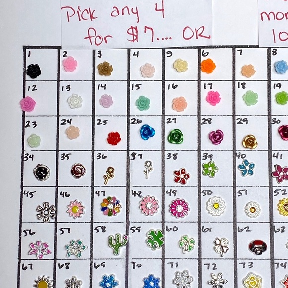 LC-#9 (4X) Nature locket charms - Picture 3 of 10